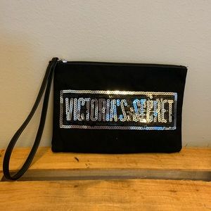 Victoria’s Secret Black Sequined Wristlet
